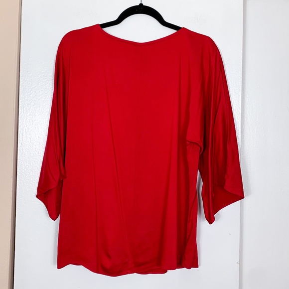 Soma Red Metal Bar Tunic Blouse - Picture 6 of 6